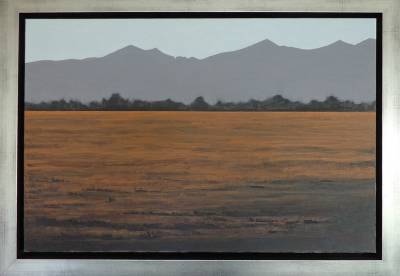 "Torlesse Range" - View from Sheffield - Painting by Andy Buchanan, an artist from Canterbury, New Zealand.