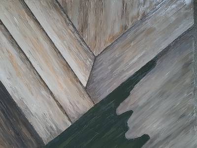 "Mt Wall from Broken River Basin" - Painting by Andy Buchanan, an artist from Canterbury, New Zealand.